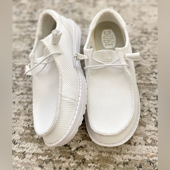Hey Dude Wendy Funk Mono White Womens Size 9‎ Comfort Shoes Lightweight - Picture 5 of 8